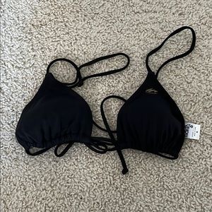 Black triangle bikini top